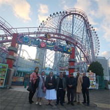 Taking time out to view the sights together with Ms. Doris Ferrer, the Executive Director of PEAC, Judge Benjamin Turgano, President of ACSCU, and the other PEAC Regional Program Directors… Watching the younger participants go for a ride at Cosmo World.
